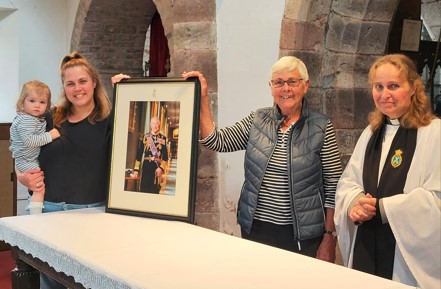 Portrait of His Majesty King Charles III finds a home in Llantilio Crossenny