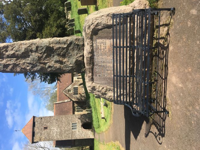 New bench in Churchyard