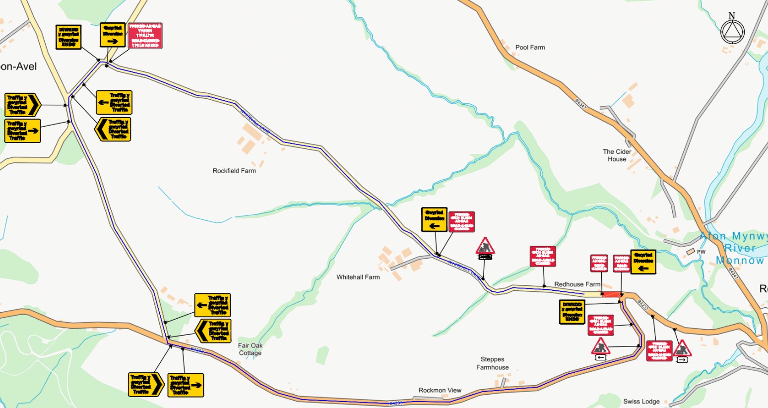 Road Closure in Rockfield and St Maughans Ward