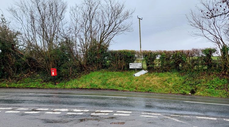 Damaged road signs reported by the Community Council