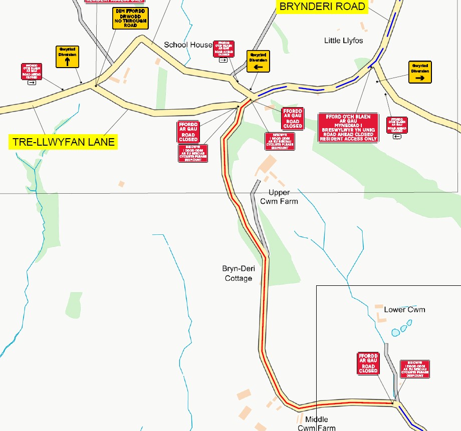 Road Closure in Whitecastle ward
